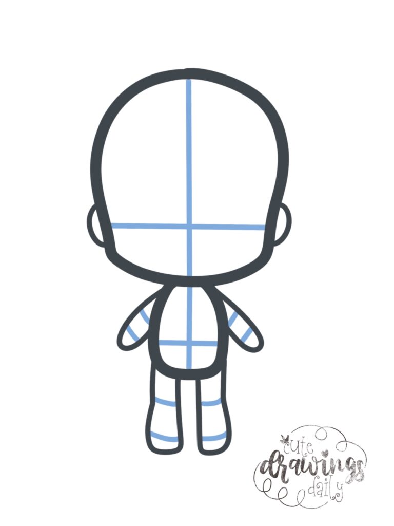 Chibi character anatomy from How to Draw a Chibi Character: Easy-to-follow Complete Guide